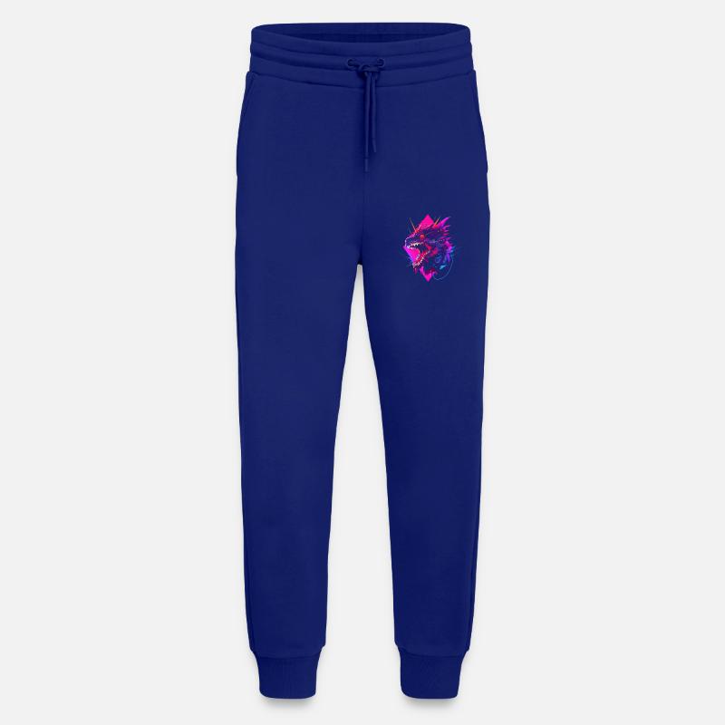 Synthwave Dragon - Jogging Pants - made by SPREAD  - Iconic Blue