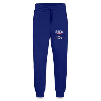 chasseuse cadeau cool chasse pour femme maman - Pantalon de jogging bio décontracté fabriqué en UE - Iconic Blue - Devant