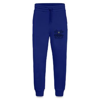 Singes de fête Palmiers de vacances - Pantalon de jogging bio décontracté fabriqué en UE - Iconic Blue - Devant