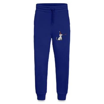 Geburtstagskind sitzender braver Hund - Jogginghose - made by SPREAD - Iconic Blue - Vorne