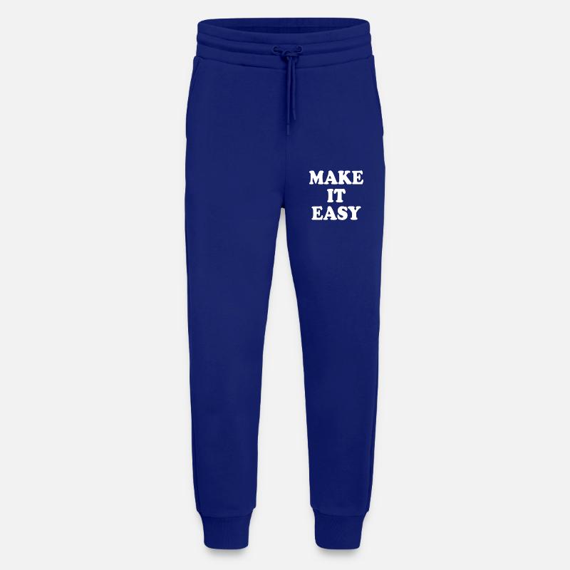Make it easy - Jogging Pants - made by SPREAD  - Iconic Blue