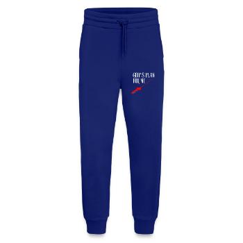 God’s Plan for Me – Jeremiah 29:11 - Jogging Pants - made by SPREAD  - Iconic Blue - Front