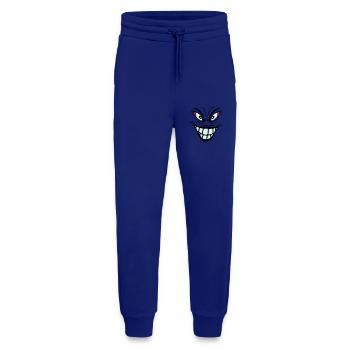 psychopath crazy clown joker grin mouth fres - Jogging Pants - made by SPREAD  - Iconic Blue - Front
