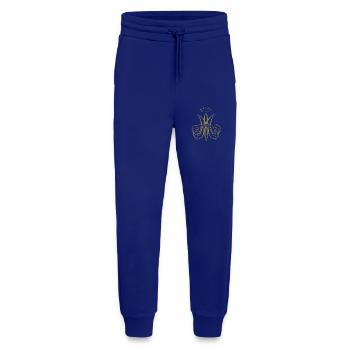 Catholique traditionnelle Vierge Marie Auspice Maria - Pantalon de jogging bio décontracté fabriqué en UE - Iconic Blue - Devant
