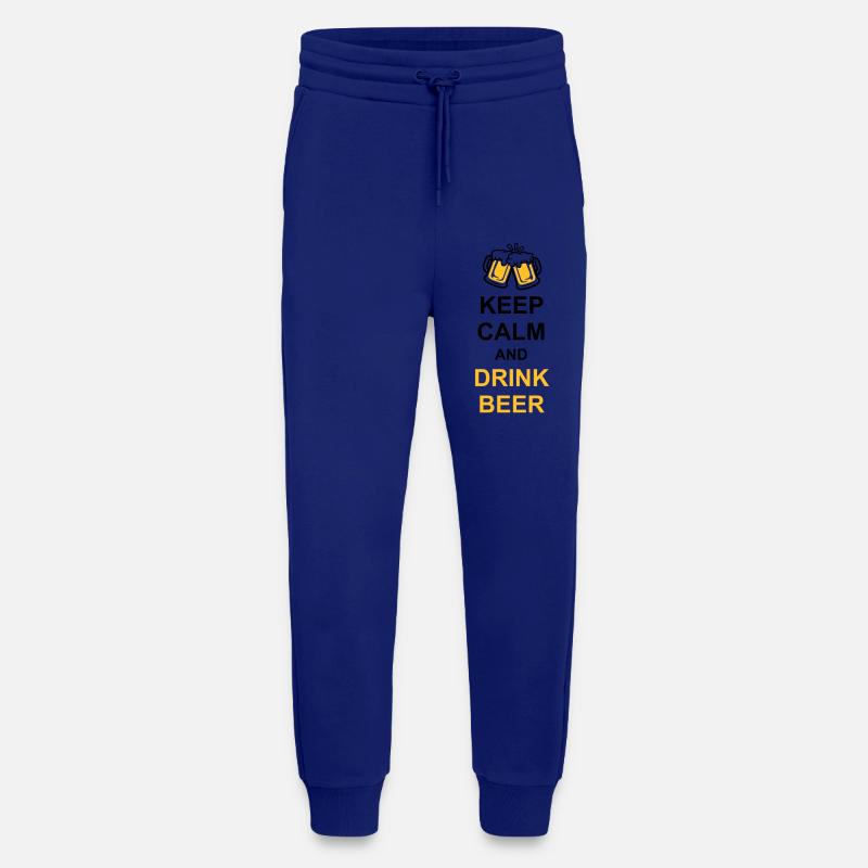 Drink Beer Keep Calm - Jogging Pants - made by SPREAD  - Iconic Blue