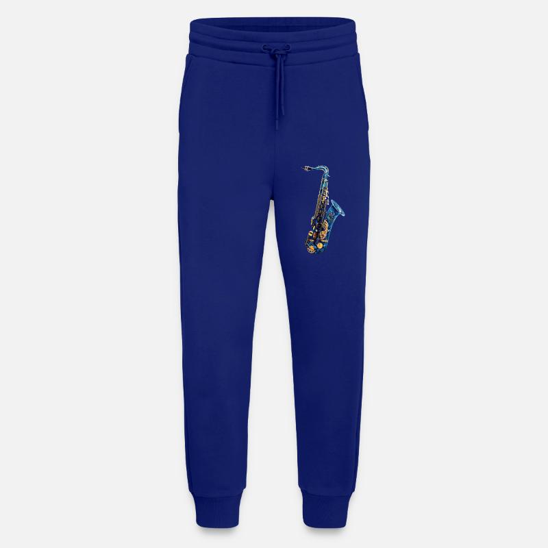 Fish Saxophone - Jogging Pants - made by SPREAD - Iconic Blue