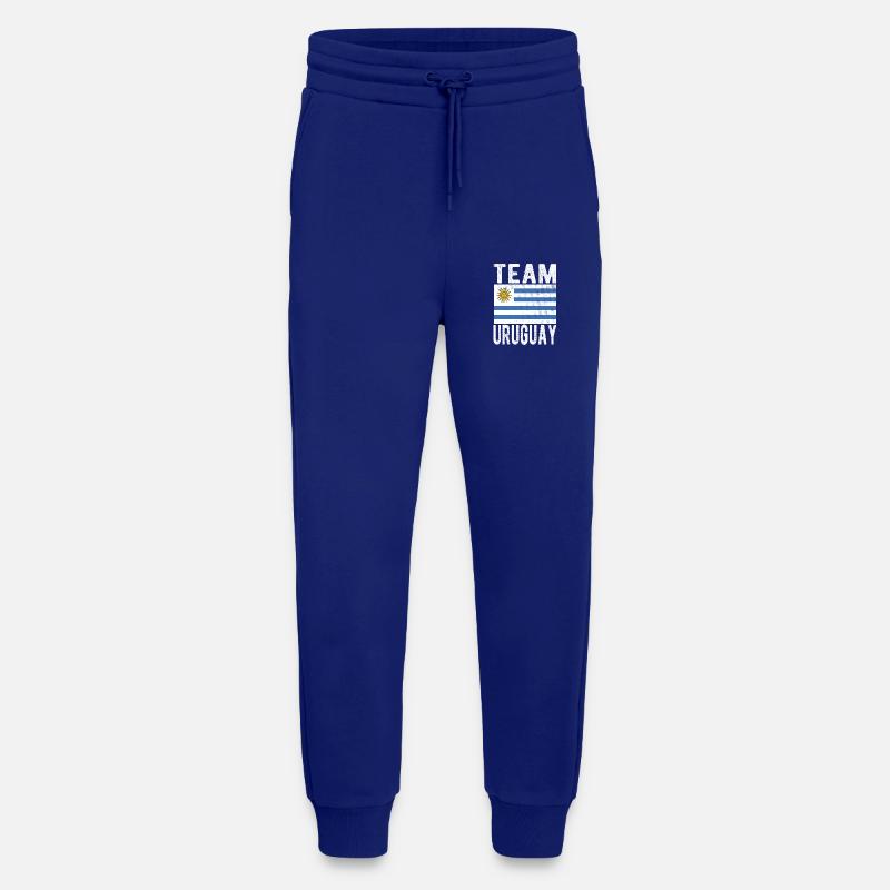 Drapeau de l’Uruguay - Pantalon de jogging bio décontracté fabriqué en UE - Iconic Blue