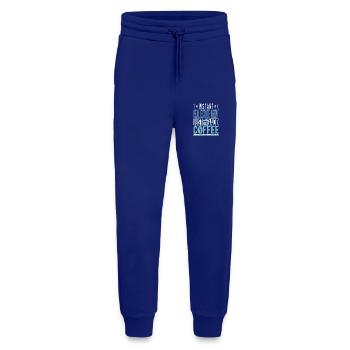Real estate agent coffee saying - Jogging Pants - made by SPREAD  - Iconic Blue - Front
