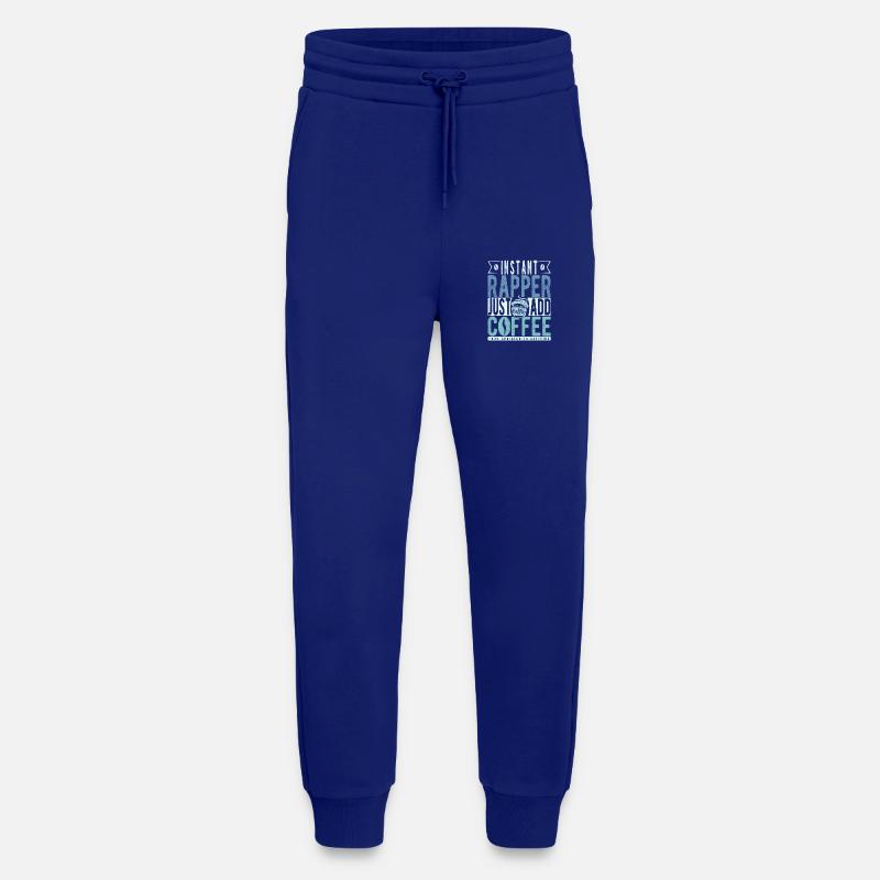 Rapper coffee saying - Jogging Pants - made by SPREAD  - Iconic Blue