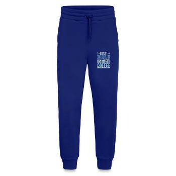 Café de maintenance du signal dicton - Pantalon de jogging bio décontracté fabriqué en UE - Iconic Blue - Devant