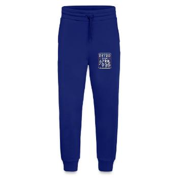 Anniversaire Avril 1980 Cadeau rétro - Pantalon de jogging bio décontracté fabriqué en UE - Iconic Blue - Devant