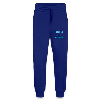 RETRAITE. BONNE RETRAITE. JOYEUSE RETRAITE. COEUR - Pantalon de jogging bio décontracté fabriqué en UE - Iconic Blue - Devant