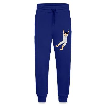 Man in pajamas - Jogging Pants - made by SPREAD  - Iconic Blue - Front