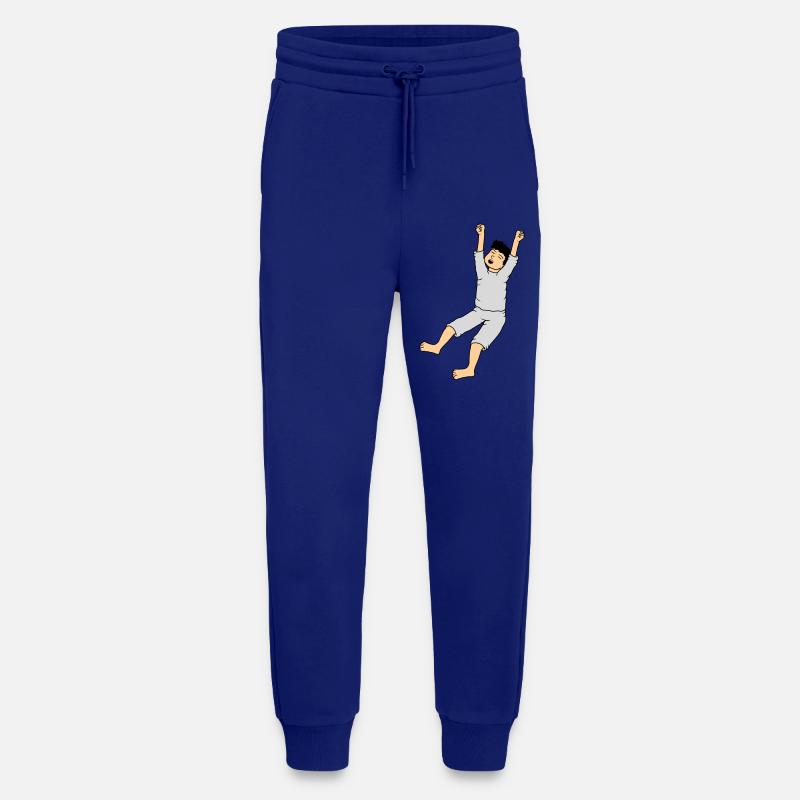 Mann im Schlafanzug - Jogginghose - made by SPREAD - Iconic Blue
