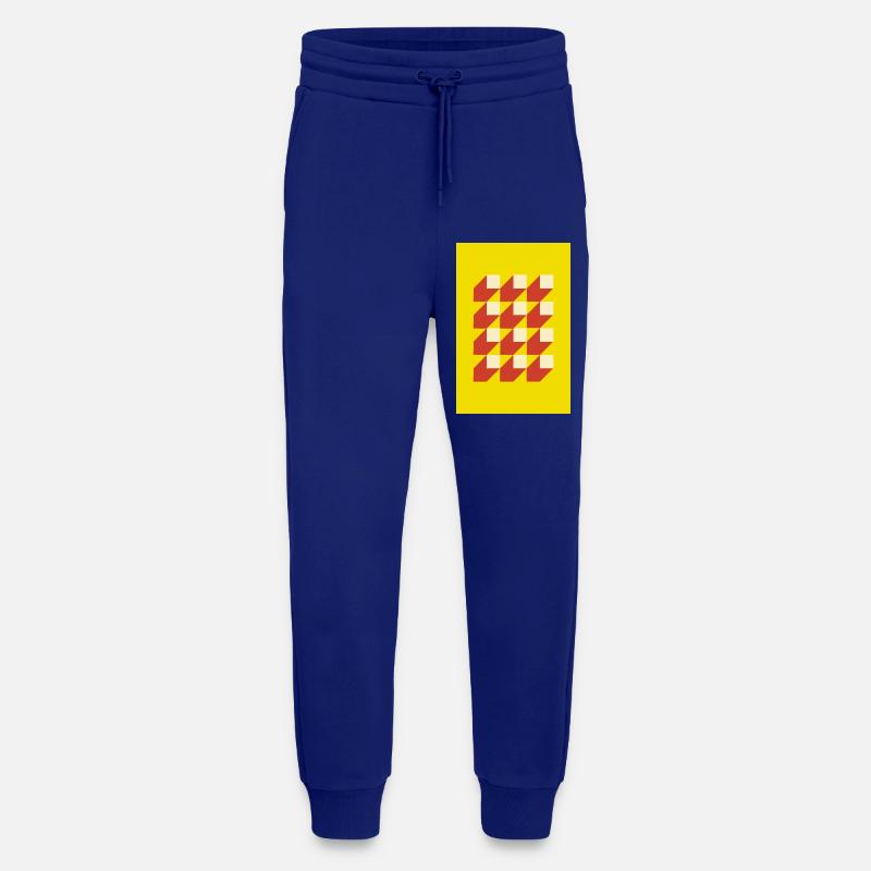 Geometry with shadows - Jogginghose - made by SPREAD - Iconic Blue