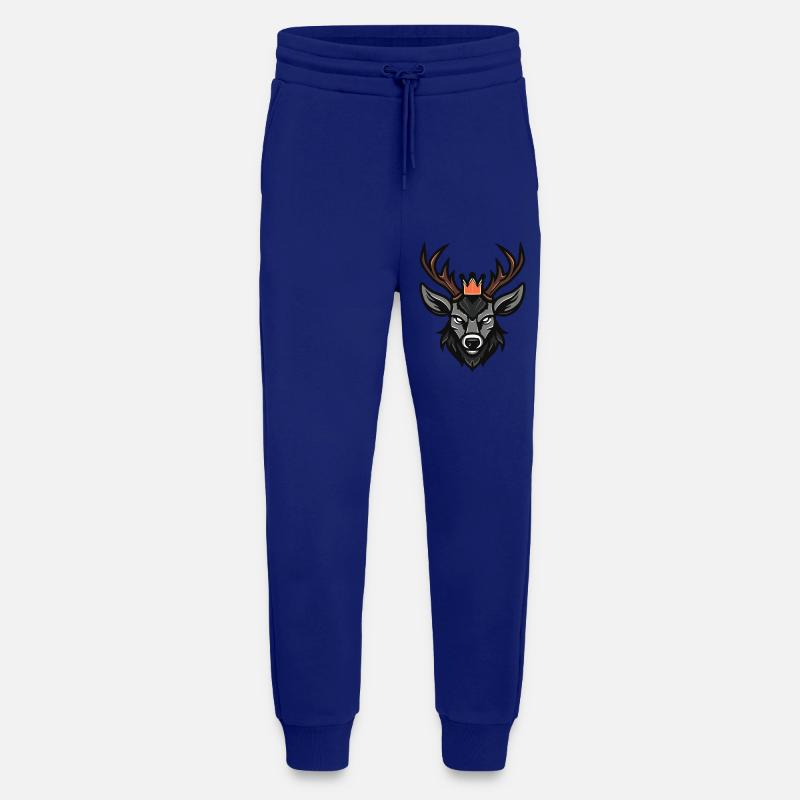 Hirsch Kopf Krone - Jogginghose - made by SPREAD - Iconic Blue