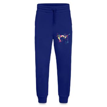 Hochspringer Wasserfarben Hochsprung - Jogginghose - made by SPREAD - Iconic Blue - Vorne