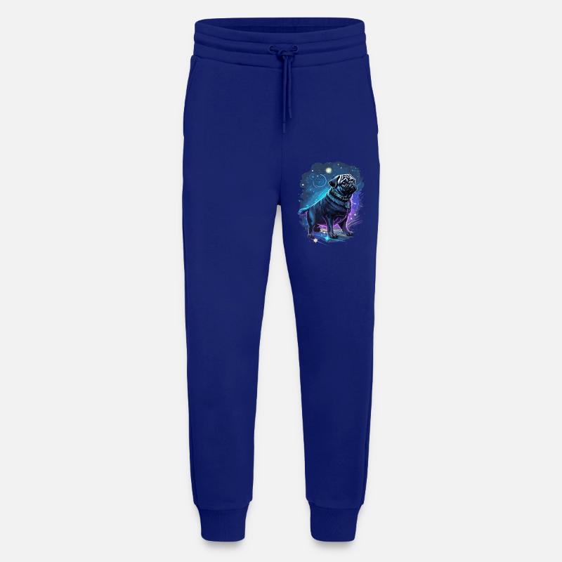 mythischer Mops Hund - Jogginghose - made by SPREAD - Iconic Blue