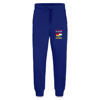Halb Deutsch Halb Ungar - Jogginghose - made by SPREAD - Iconic Blue - Vorne