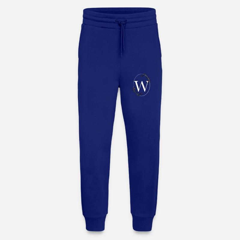 Letter W - Jogging Pants - made by SPREAD  - Iconic Blue