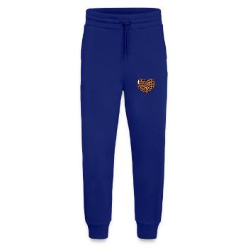 Leoparden-Herz – Wildes T-Shirt-Design - Jogginghose - made by SPREAD - Iconic Blue - Vorne
