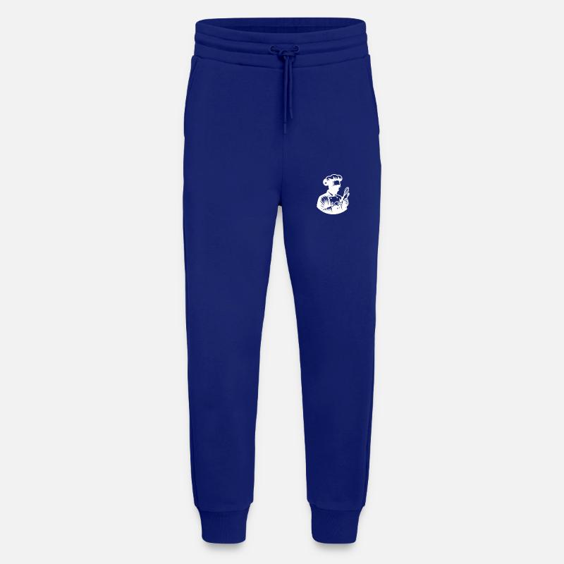 Baker Silhouette Portrait - Jogging Pants - made by SPREAD  - Iconic Blue
