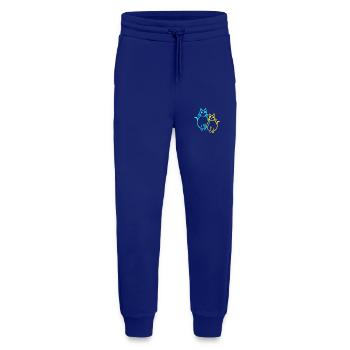 Chats Chat Chaton Chaton Rétro Vintage - Pantalon de jogging bio décontracté fabriqué en UE - Iconic Blue - Devant