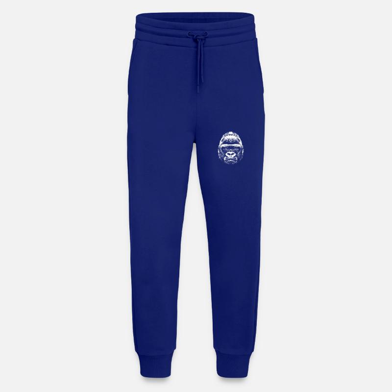 Gorilla - Kopf - Jogginghose - made by SPREAD - Iconic Blue
