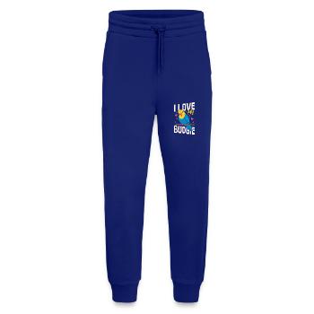 Wellensittich Care Sprechender Vogel Wellensittich - Jogginghose - made by SPREAD - Iconic Blue - Vorne