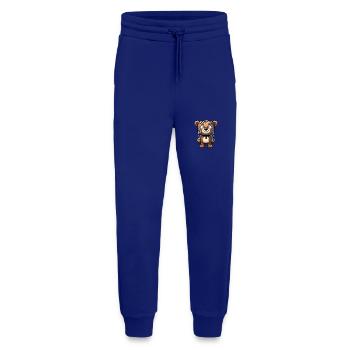 Drôle Halloween Zombie Ours Monstre Dessin animé - Pantalon de jogging bio décontracté fabriqué en UE - Iconic Blue - Devant