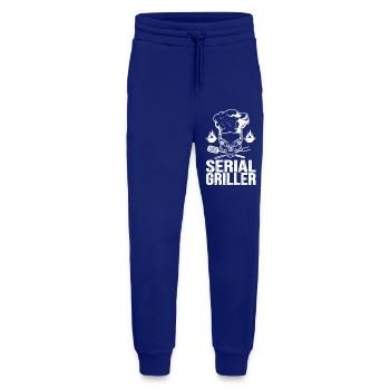 BBQ serial griller cadeau humour homme barbecue - Pantalon de jogging bio décontracté fabriqué en UE - Iconic Blue - Devant