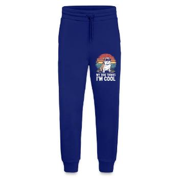 Bulldog my dog thinks I'm cool - Jogging Pants - made by SPREAD  - Iconic Blue - Front