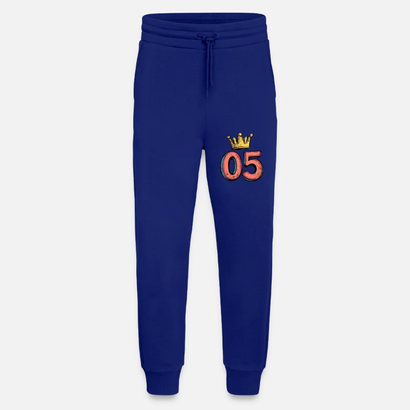 5 Number Crown - Jogging Pants - made by SPREAD  - Iconic Blue