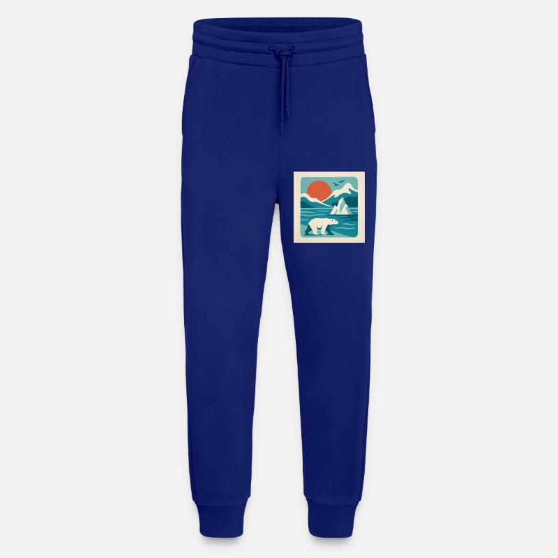 Polar Solitude – Arctic Retro Vibes - Jogging Pants - made by SPREAD  - Iconic Blue