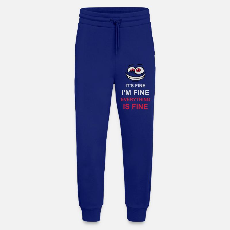 Tout va bien devis - Pantalon de jogging bio décontracté fabriqué en UE - Iconic Blue