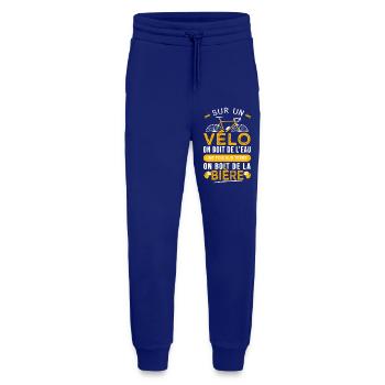 Cycliste vélo Humour passion velo - Pantalon de jogging bio décontracté fabriqué en UE - Iconic Blue - Devant