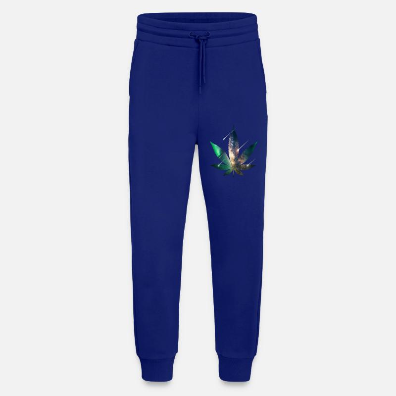 Galaxy Hanfblatt - Cannabis - Weed - Jogginghose - made by SPREAD - Iconic Blue