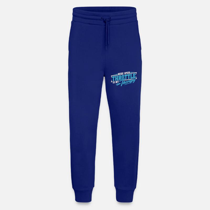 Full throttle is my therapy - Jogging Pants - made by SPREAD  - Iconic Blue