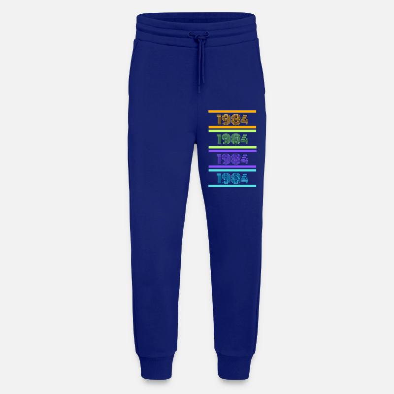 1984 Retro Streifen - Jogginghose - made by SPREAD - Iconic Blue