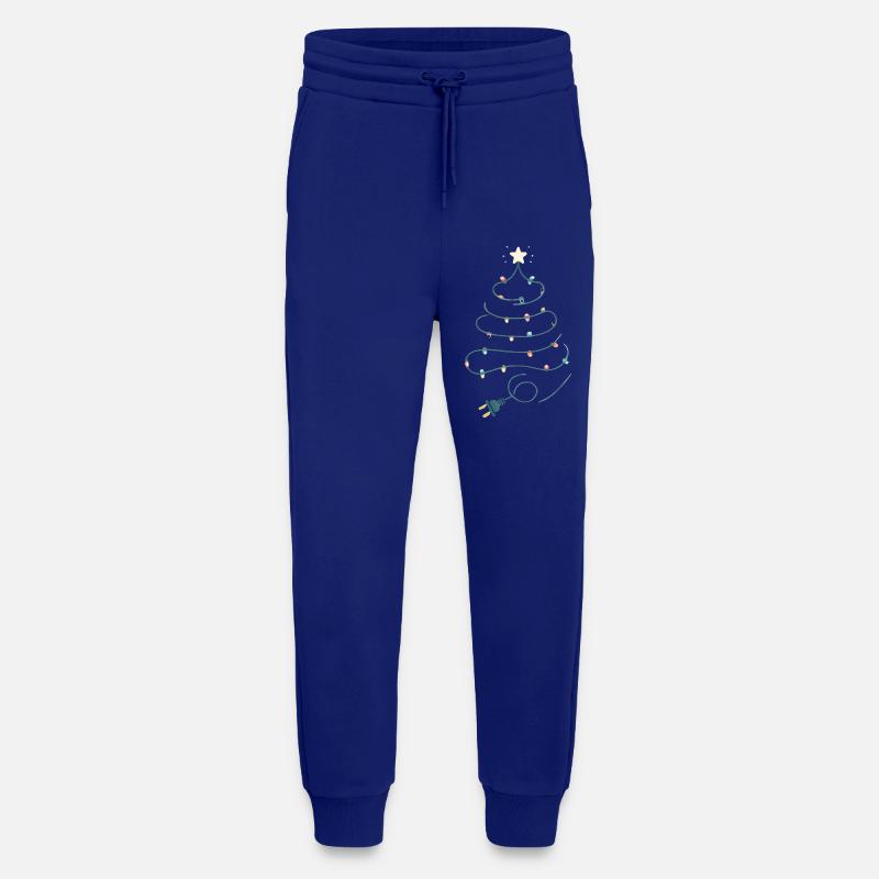 Weihnachtsbaum Lichterketten Design - Jogginghose - made by SPREAD - Iconic Blue