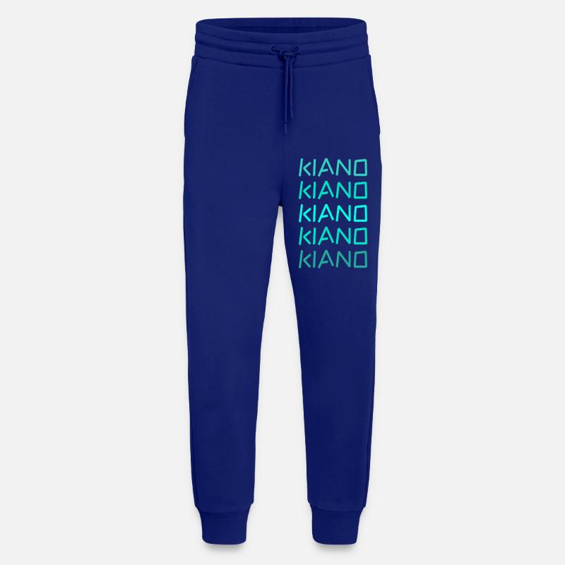Kiano as a given name - Jogging Pants - made by SPREAD  - Iconic Blue