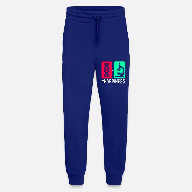 Molécule de formule structurelle - Pantalon de jogging bio décontracté fabriqué en UE - Iconic Blue