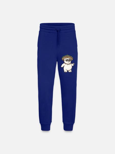 Polar Bear Funny Sombrero - Jogging Pants - made by SPREAD  - Iconic Blue
