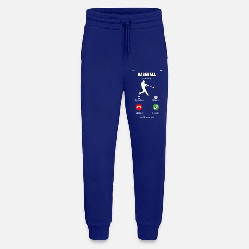 Le baseball appelle - Pantalon de jogging bio décontracté fabriqué en UE - Iconic Blue