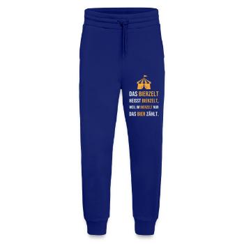 Das Bierzelt heisst Bierzelt - Festzelt Spruch - Jogginghose - made by SPREAD - Iconic Blue - Vorne