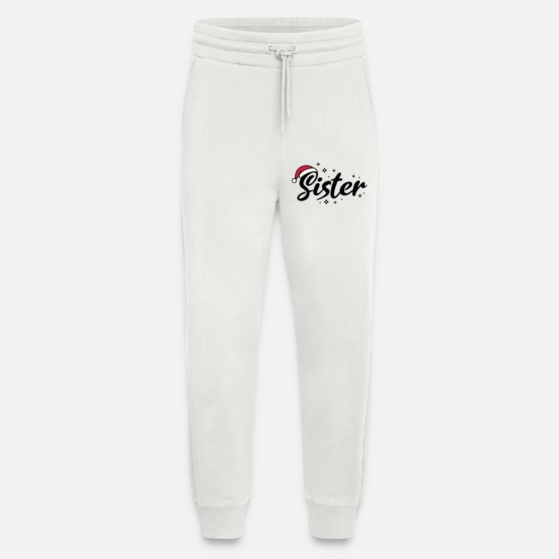 Santa Hat Sister Sister - Jogging Pants - made by SPREAD - OFF WHITE