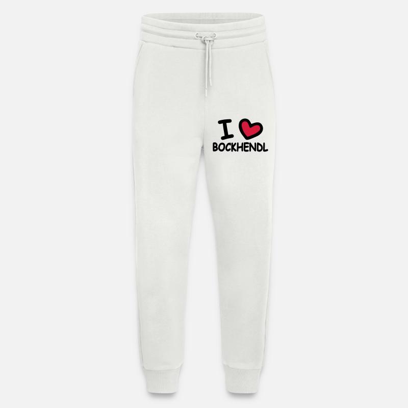 J’adore Bockhendl Backhendl - Pantalon de jogging bio décontracté fabriqué en UE - OFF WHITE