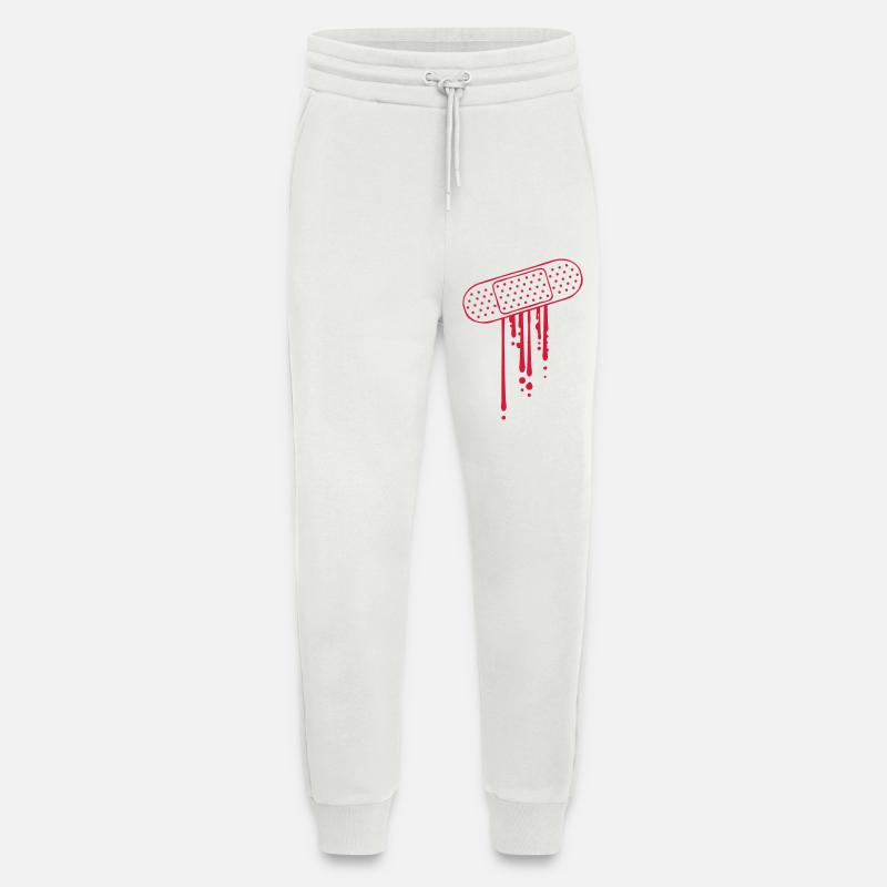 Pflaster Blut Tropfen - Jogginghose - made by SPREAD - OFF WHITE