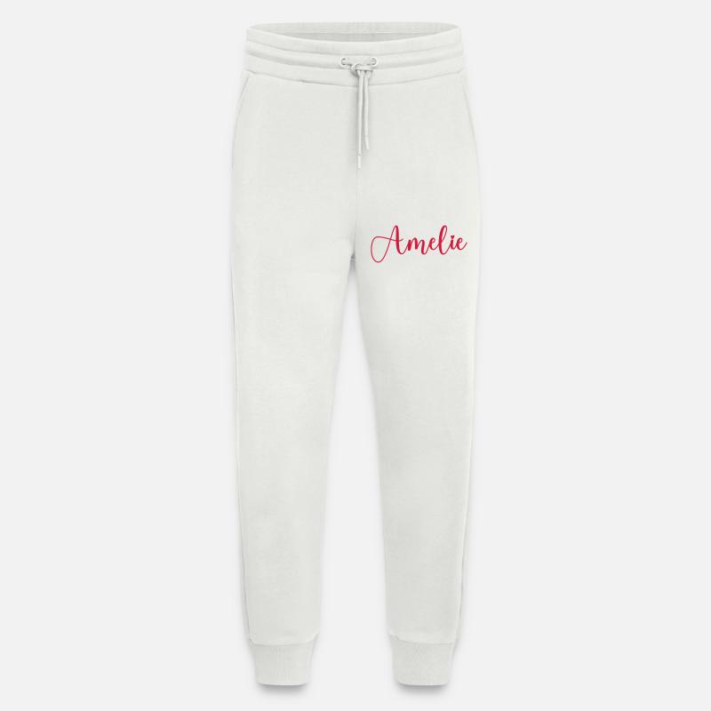 Amelie Name - Jogging Pants - made by SPREAD  - OFF WHITE