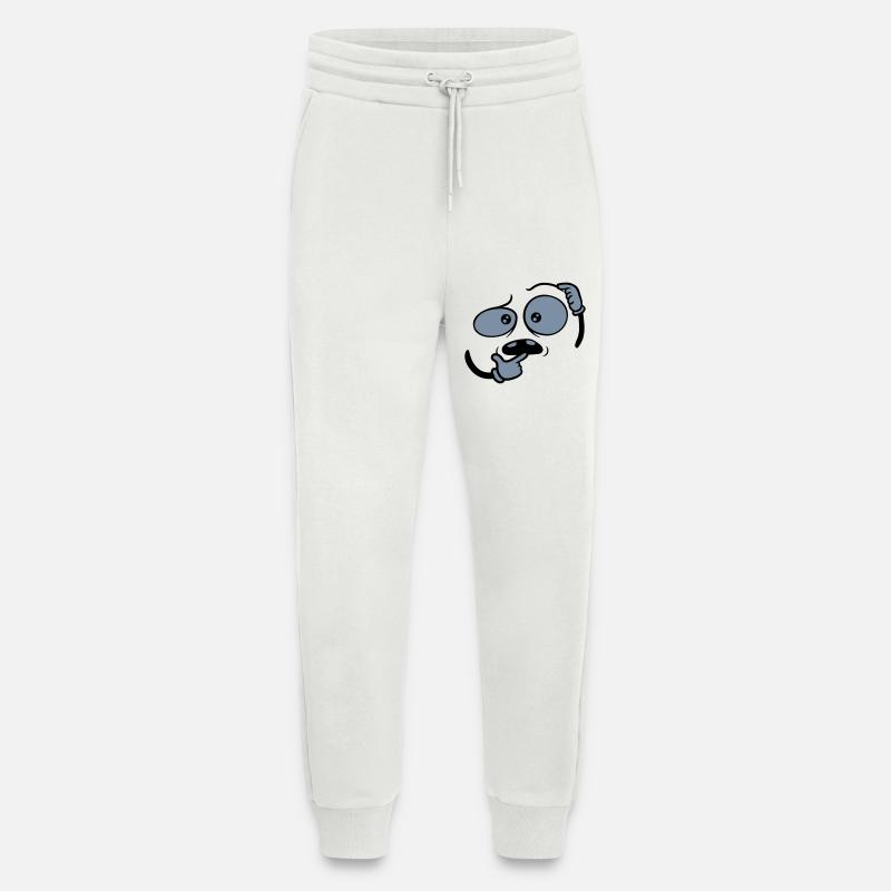 Hand Geste skeptisches Gesicht - Jogginghose - made by SPREAD - OFF WHITE